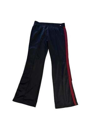 Vintage Ralph Lauren Polo Jeans Co Track Pants Black Red Stripe Size M